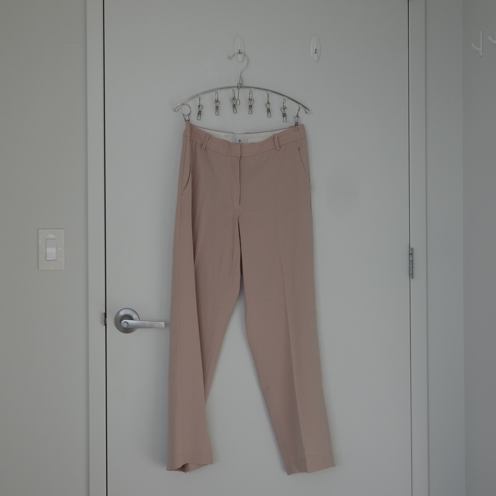 Aritzia Babaton Cream Beige Ankle Pants